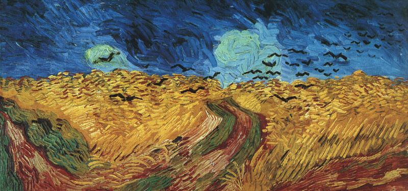 Vincent Van Gogh Wheatfield With Crows oil painting picture